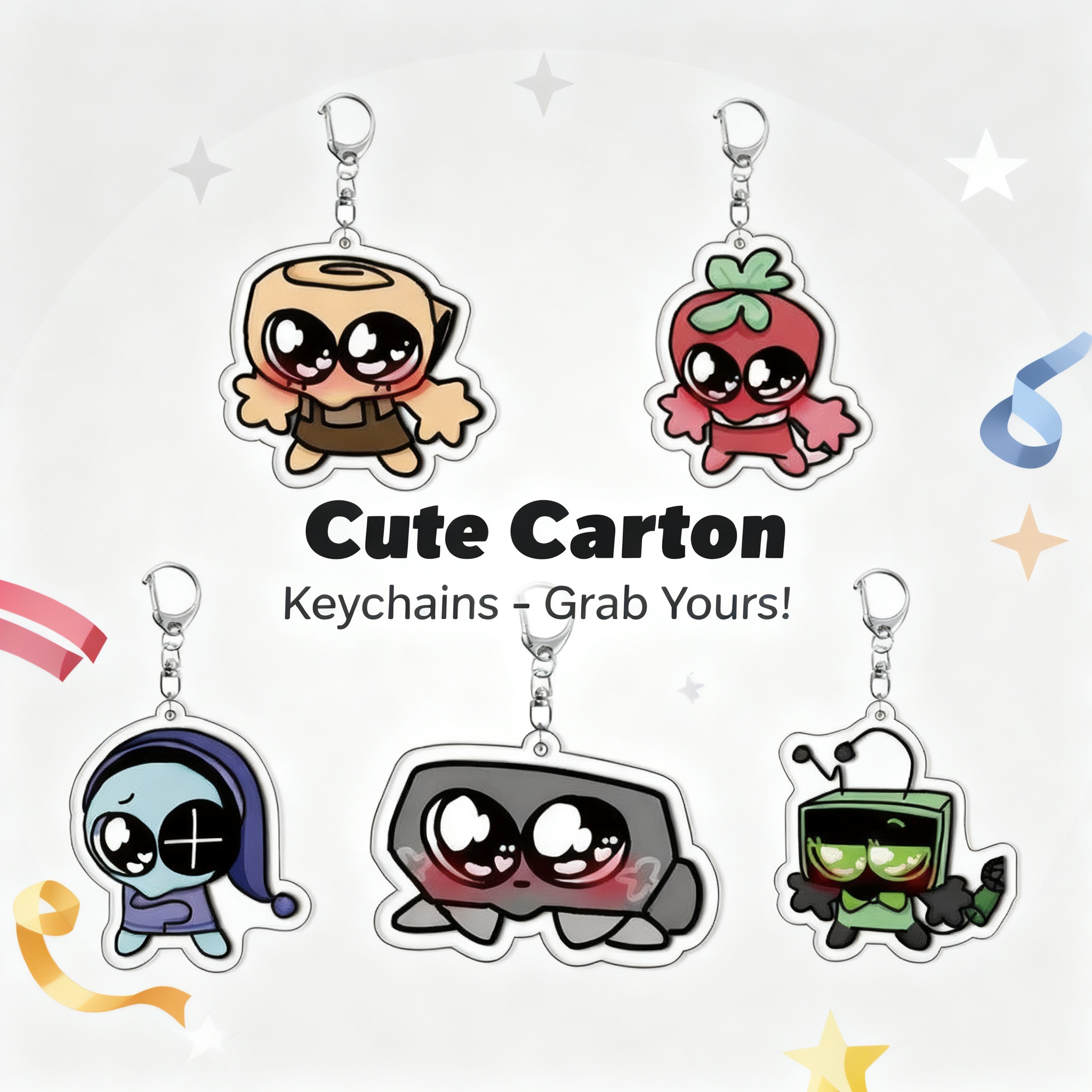 Laptop Accessories Bag - Dandys World Plush Scraps Acrylic Keychain
