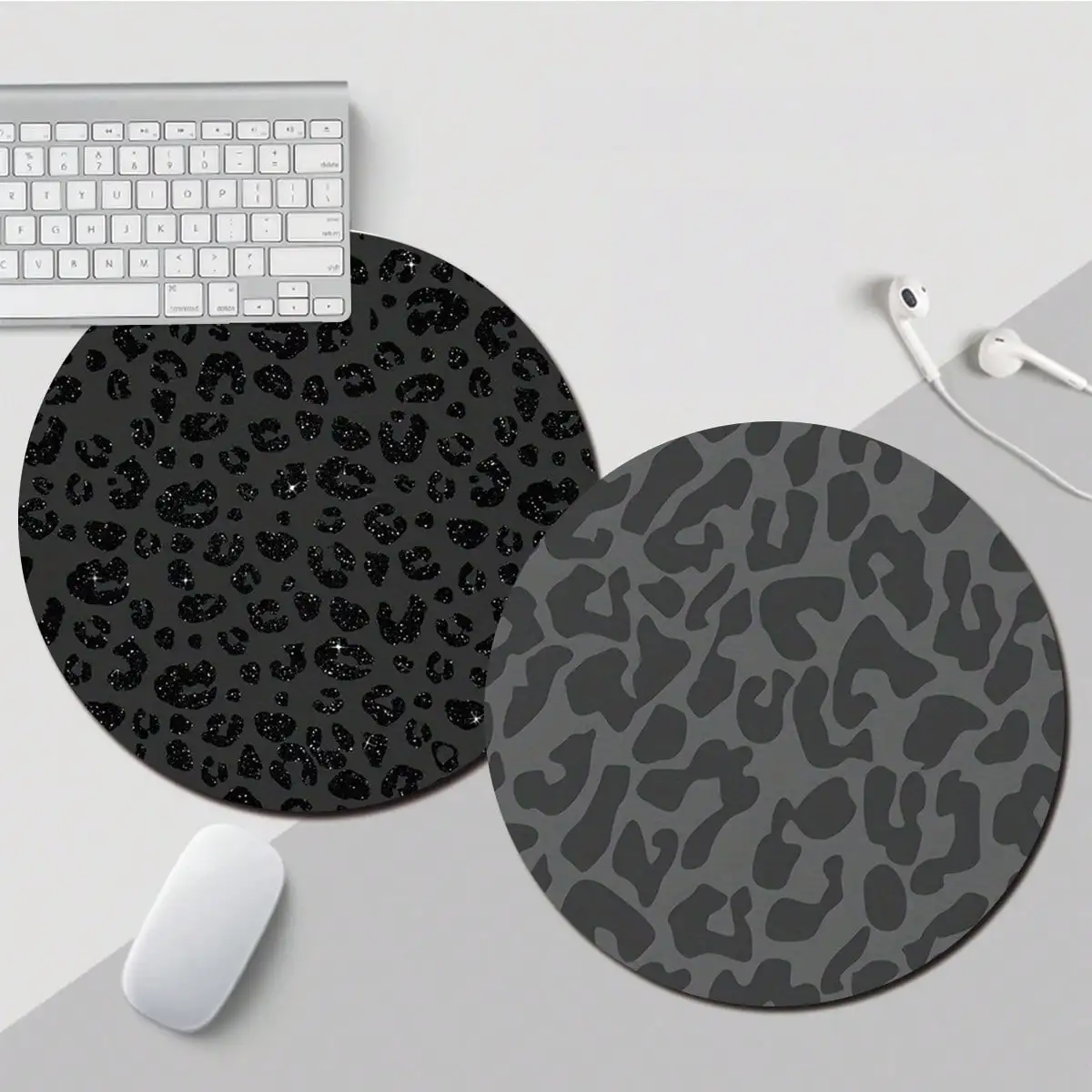 Laptop Accessories Officeworks - Black Leopard Print Cute Mouse Pad,