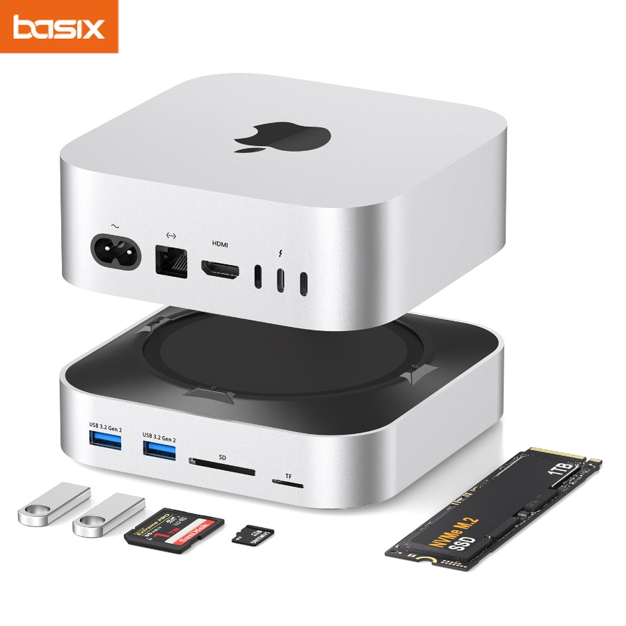 Mac Laptop Accessories - USB C Hub for Mac Mini