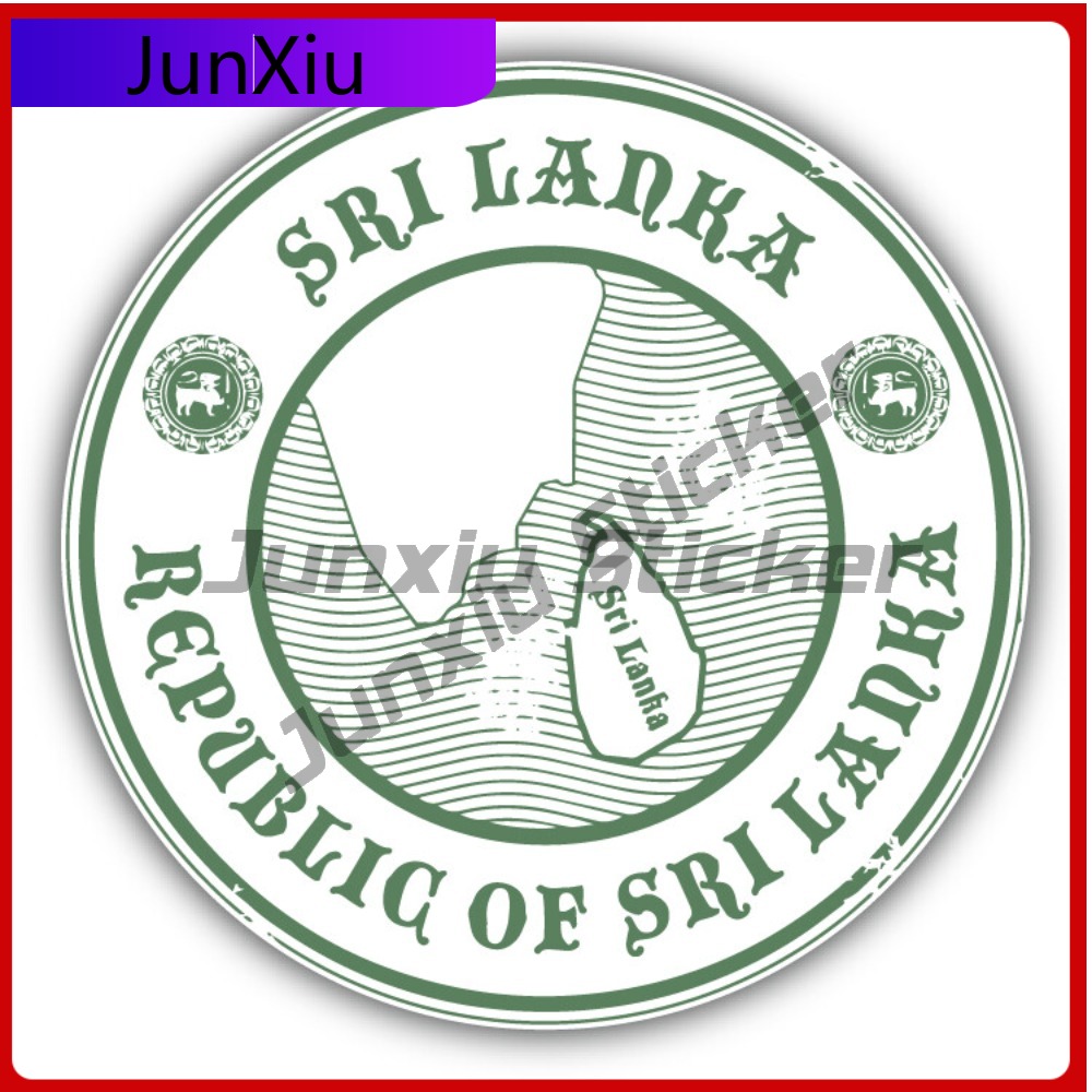 Laptop Accessories Sri Lanka - Sri Lanka Map Creative Sticker Stamp