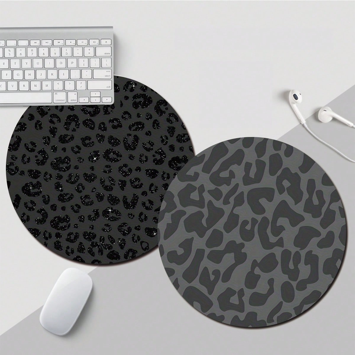 Laptop Accessories Officeworks - Black Leopard Print Cute Mouse Pad,