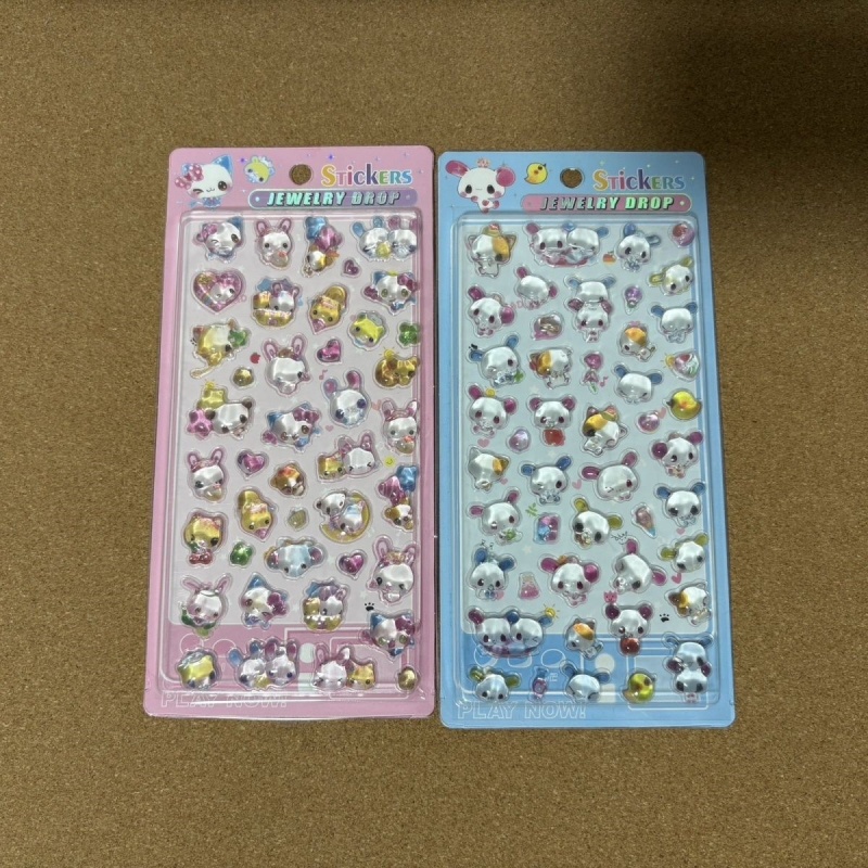 Laptop Editing Accessories - 2Pcs Retro Pink and Blue Rabbit