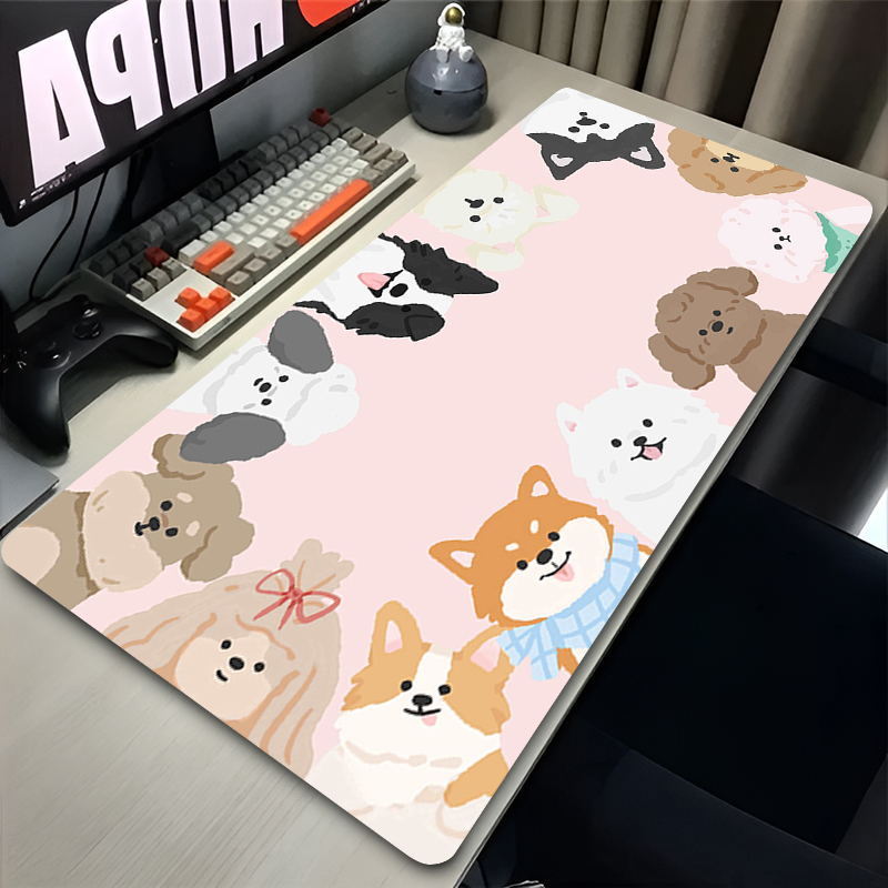 Laptop Accessories Officeworks - Cartoon Corgi Dog Mouse Pad, Non-Slip