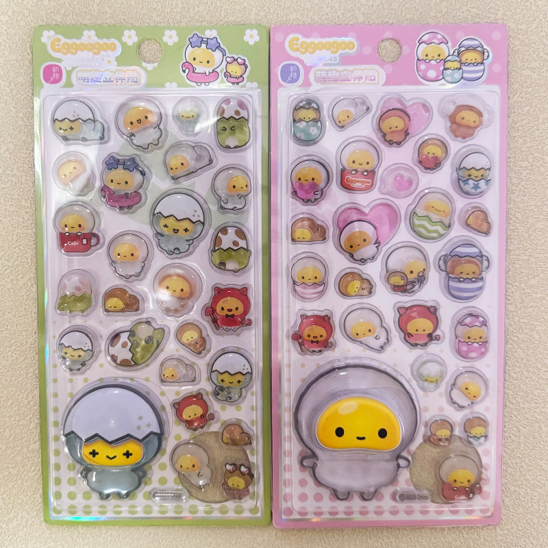 Cartoon Egg 3D Relief Sticker  – обзор и цена Laptop Editing Accessories