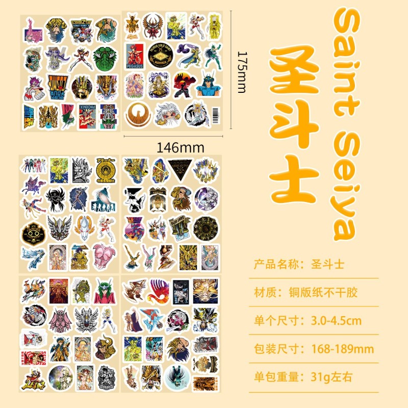 101Pcs Saint Seiya Anime Stick – обзор и цена Laptop Editing Accessories