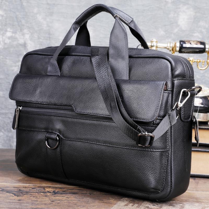 Large Men's Genuine Leather Ha – обзор и цена Laptop Accessories Travel Case