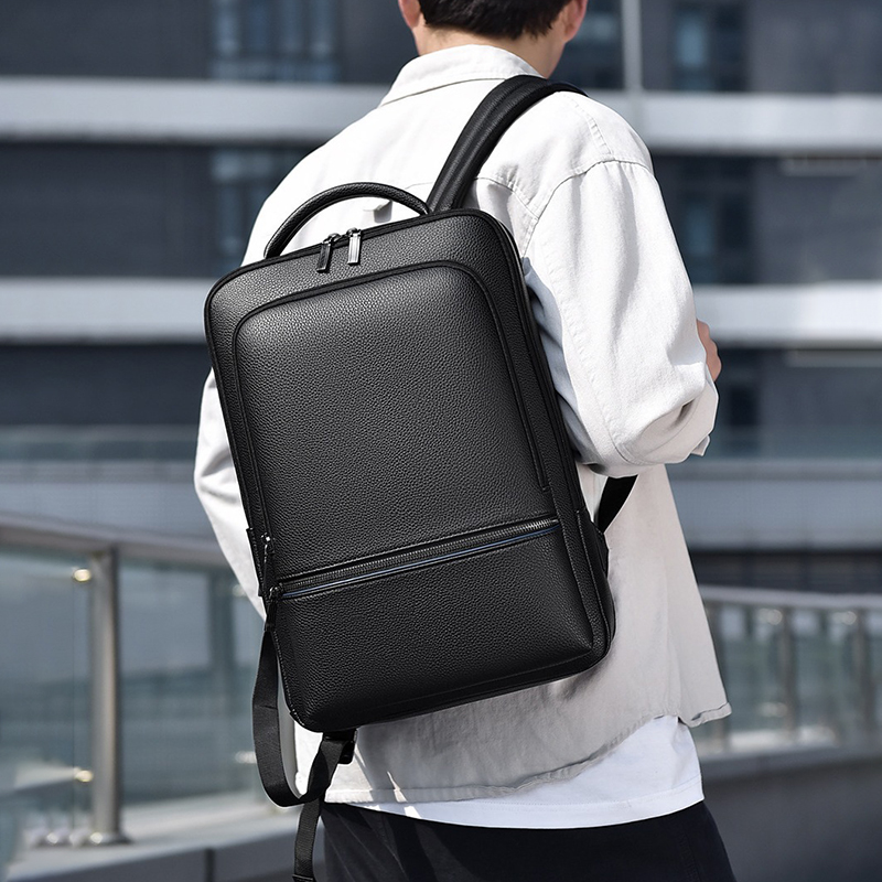 PU Leather Men's Backpack USB  – обзор и цена Laptop Accessories Travel Case