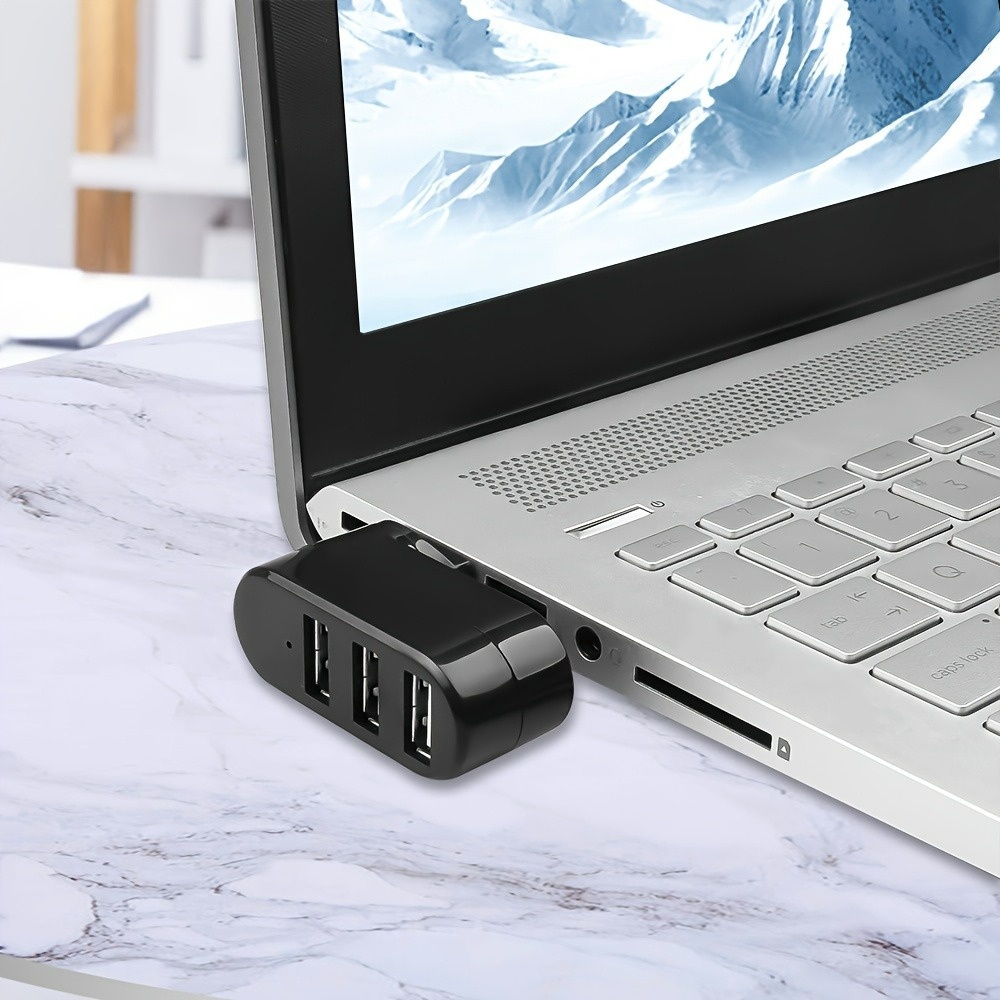 USB 2.0 Hub 3 Ports 180° Rotat – обзор и цена Mac Laptop Accessories