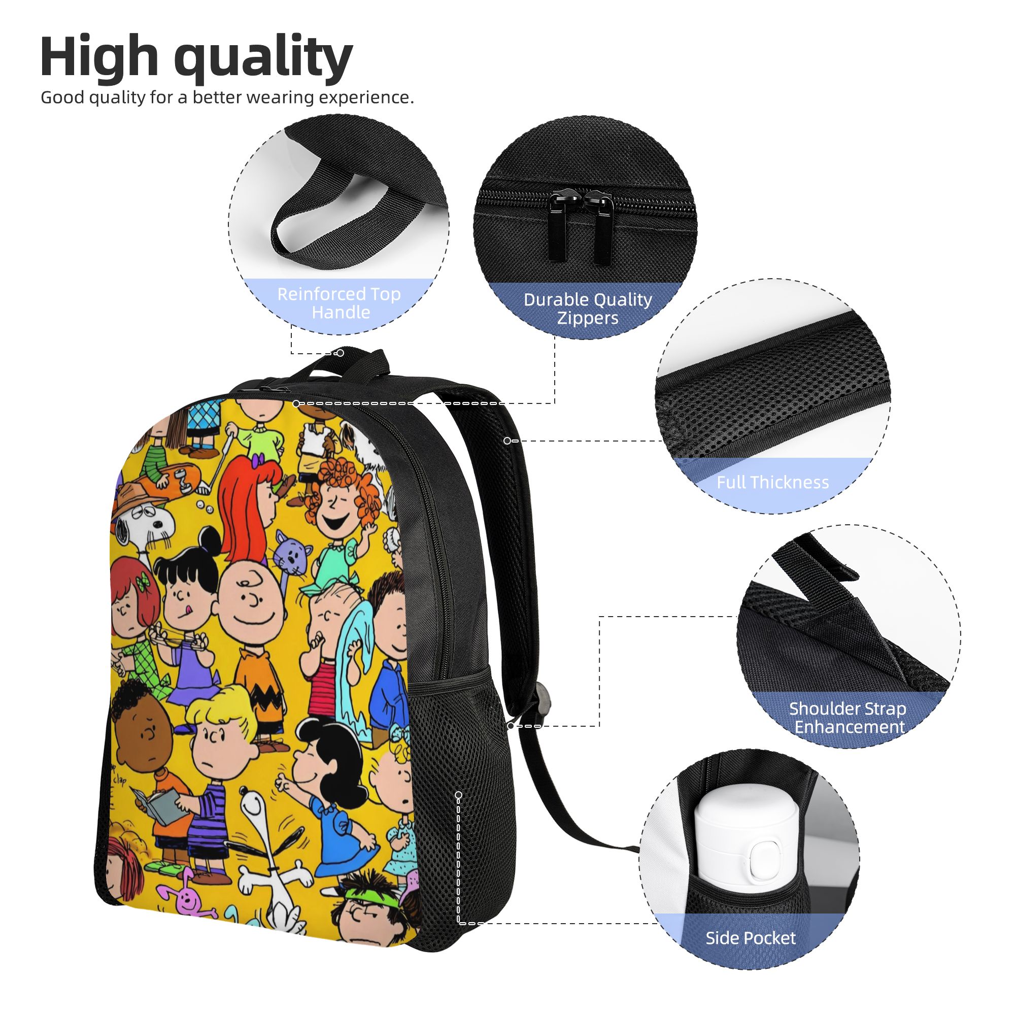 Snoopy Peanuts Fashion Backpac – обзор и цена Laptop Accessories Bag