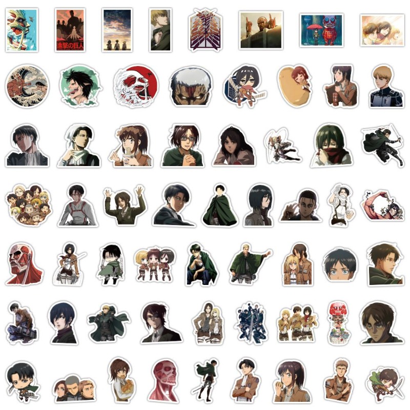 60Pcs Attack on Titan Anime St – обзор и цена Laptop Editing Accessories