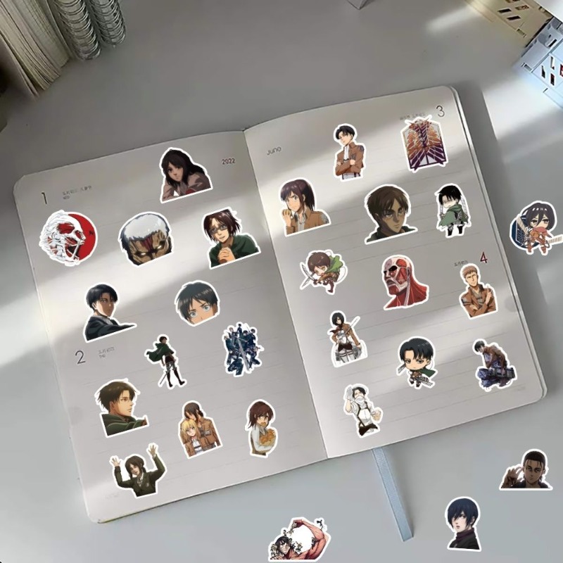 60Pcs Attack on Titan Anime St – обзор и цена Laptop Editing Accessories