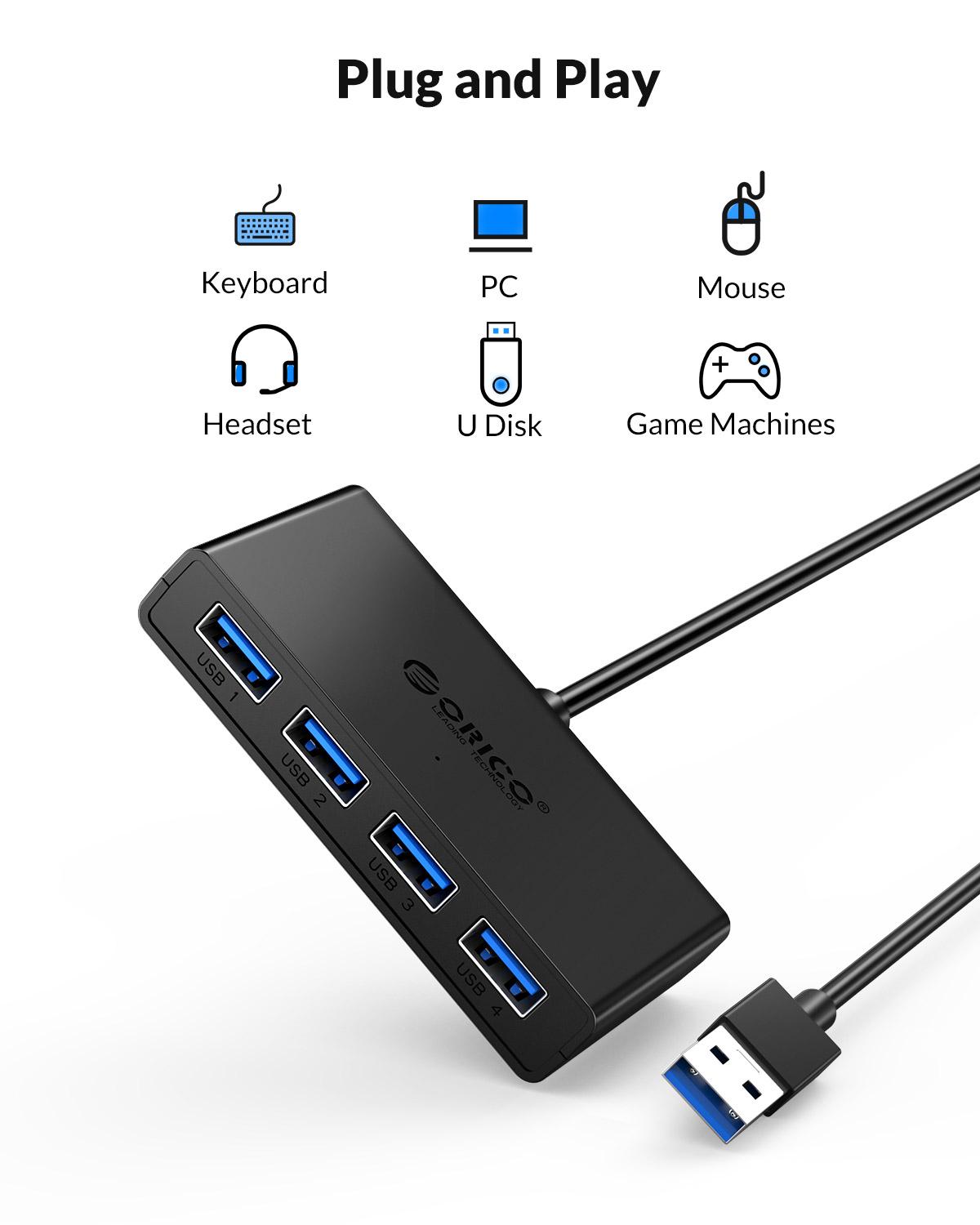 ORICO Hub USB 4 Ports Multi US – обзор и цена Mac Laptop Accessories