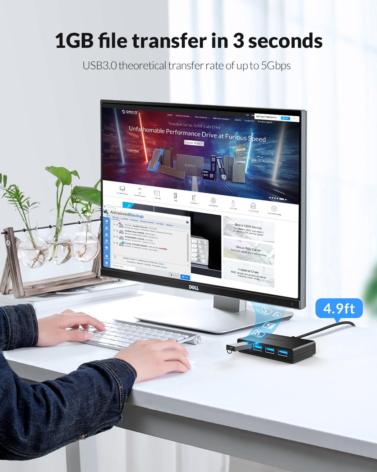 ORICO Hub USB 4 Ports Multi US – обзор и цена Mac Laptop Accessories