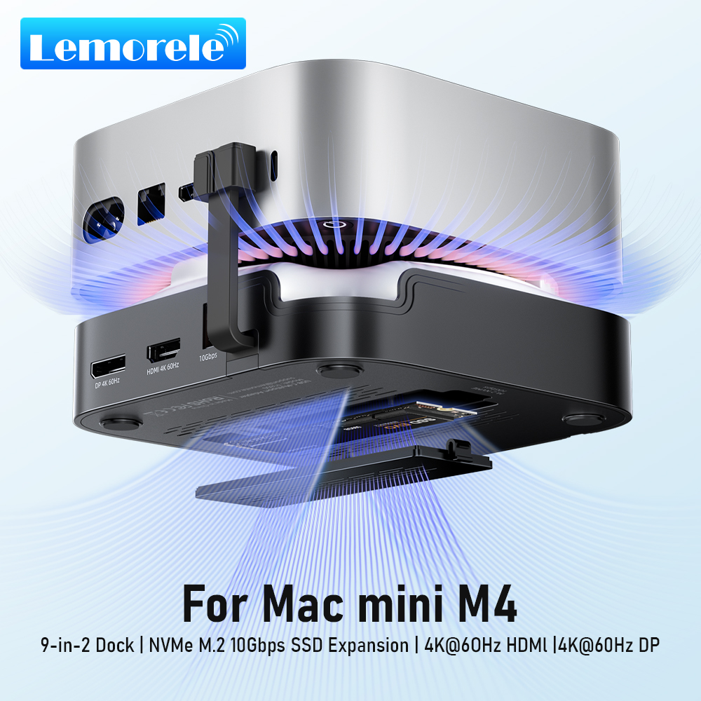 Lemorele Macmini M4 DocK USB H – обзор и цена Mac Laptop Accessories