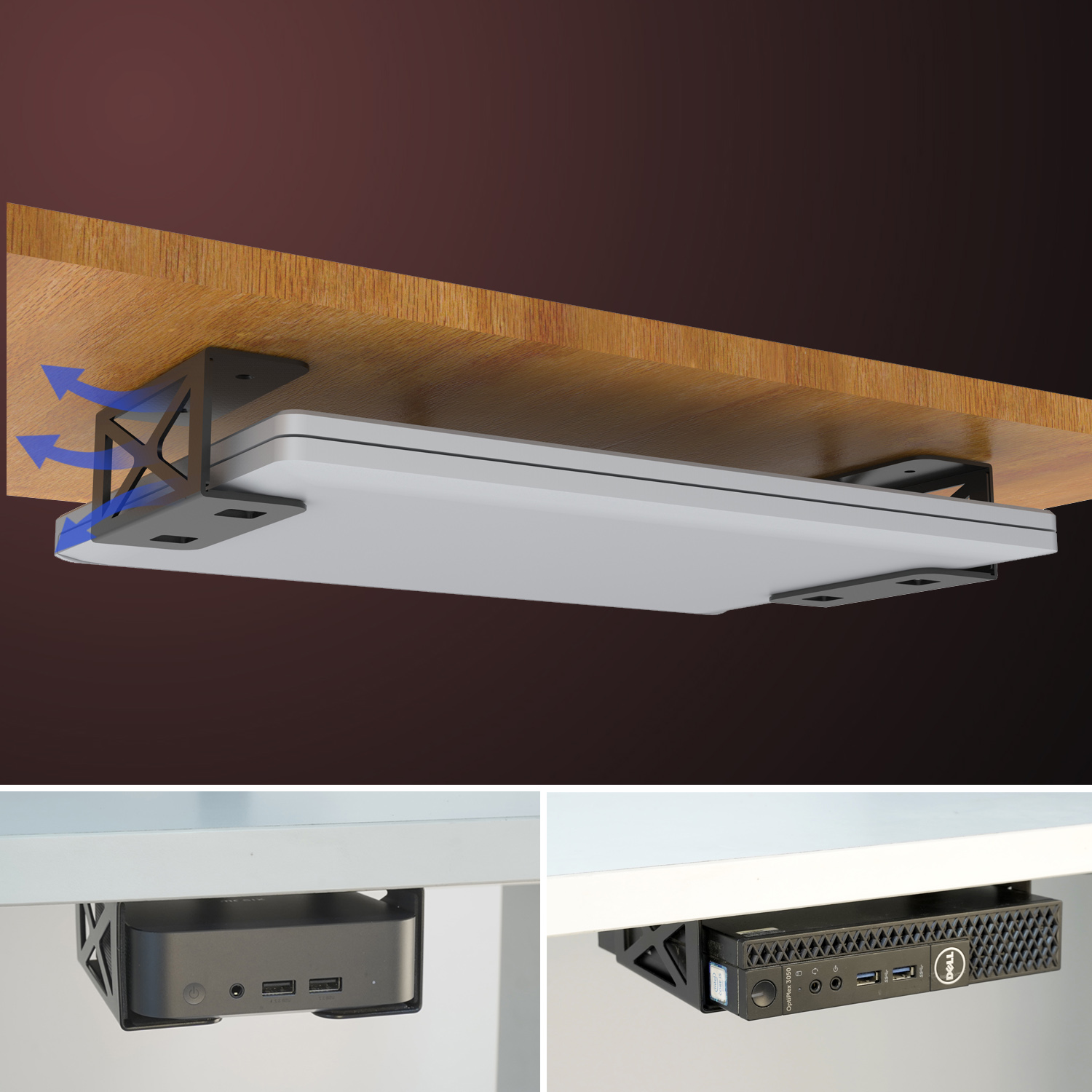 Under Desk Laptop/Mini PC Stor – обзор и цена Mac Laptop Accessories