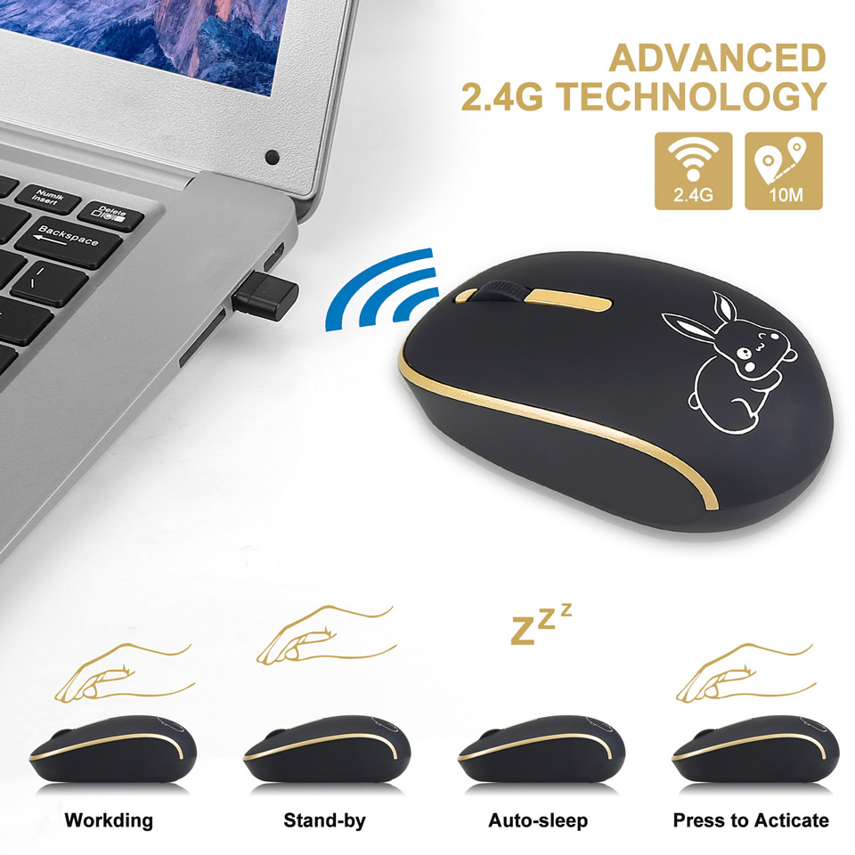 HKZA 2.4GHZ Type C Wireless Mo – обзор и цена Laptop Electronics Accessories